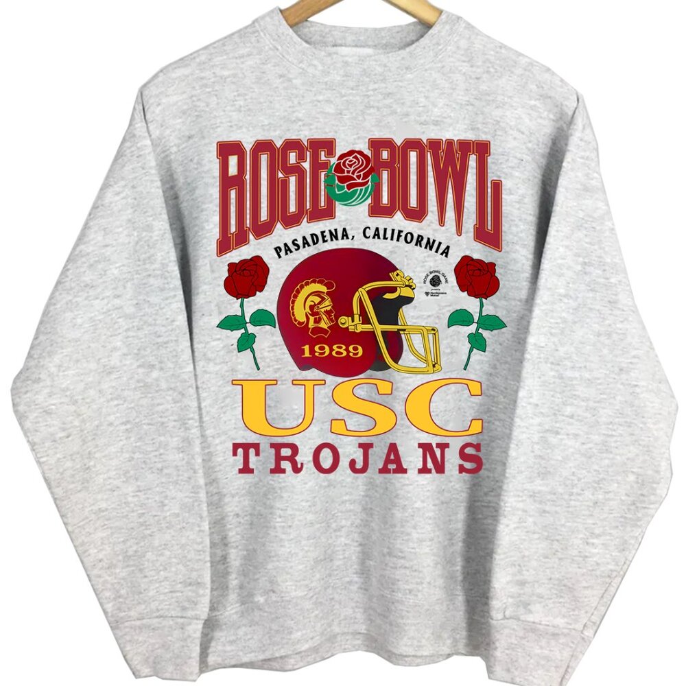 NCAA USC Trojans 1989 Rose Bowl Football Retro Shirt Sweatshirt Sweater